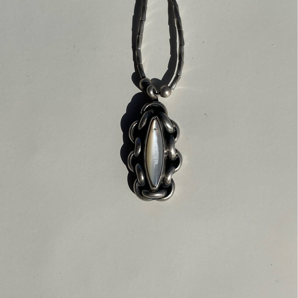 Sterling and Mother of Pearl Necklace